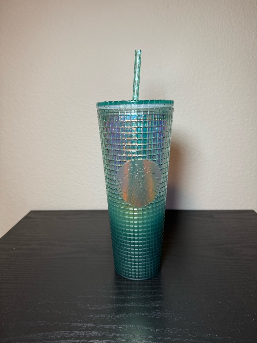 Starbucks Teal Gradient Studded Tumbler with Reusable Straw